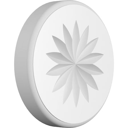 Standard Grayson Flower Rosette With Rounded Edge, 6W X 6H X 1P